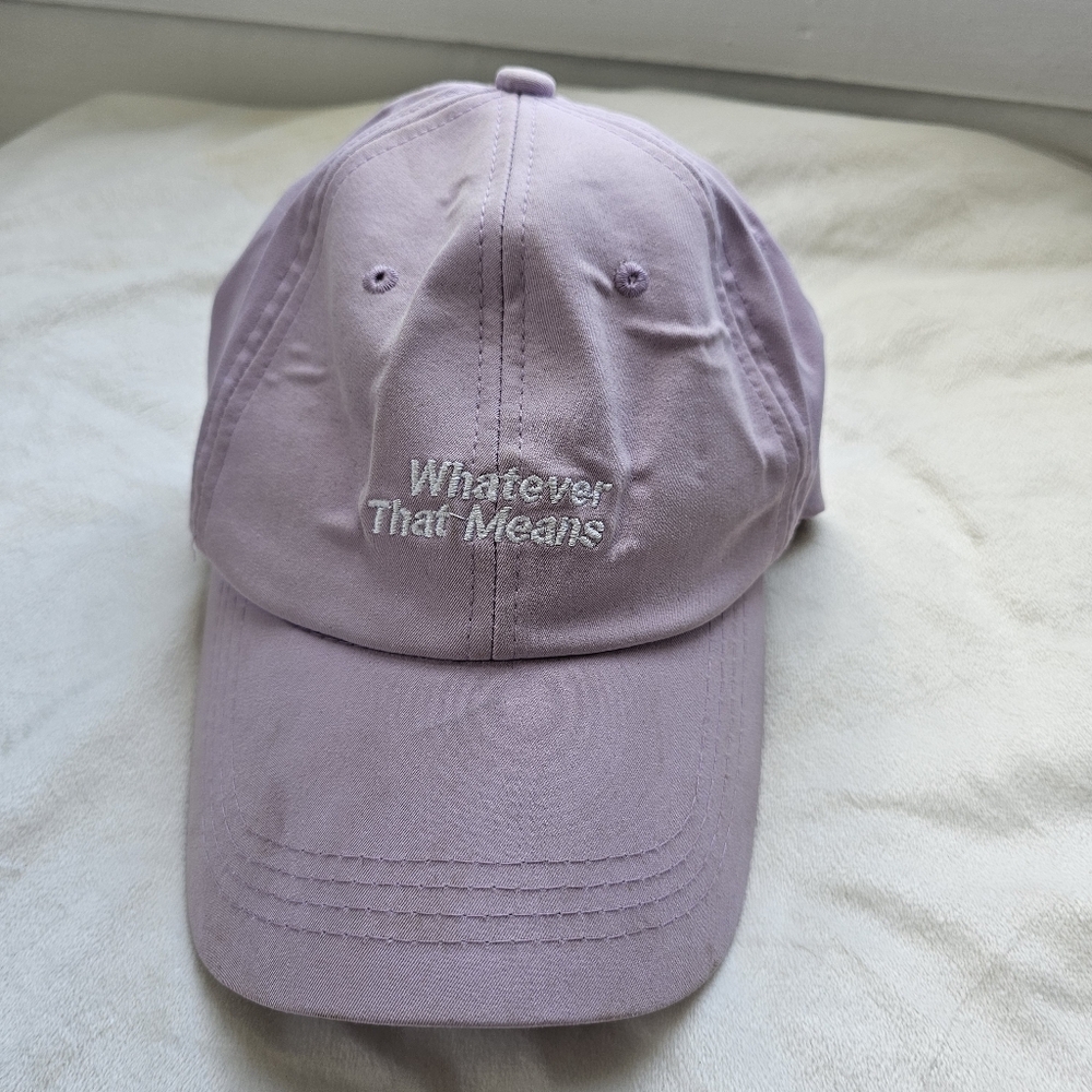 Lavender Embroidered Baseball Cap